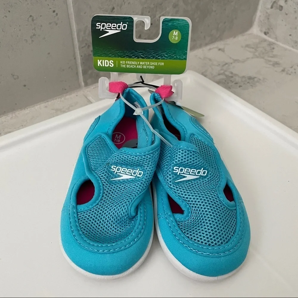 Speedo Hybrid Water Shoe Size M (7-8) Blue